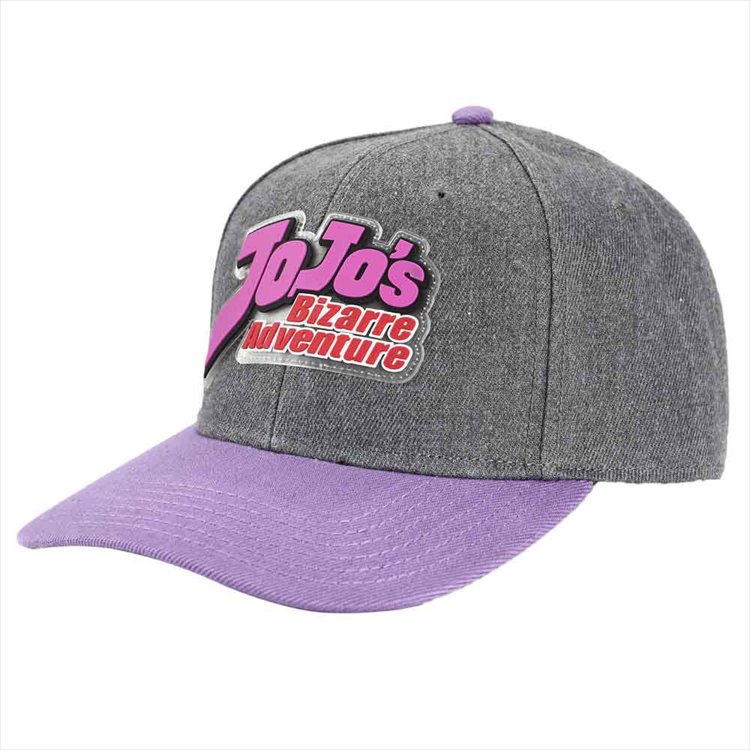 JoJos Bizarre Adventure - Logo Pre-Curved Bill Snapback Caps