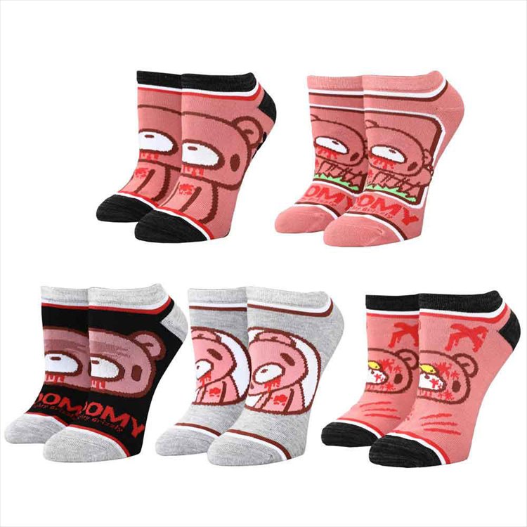 Gloomy Bear - 5 Pairs Ankle Socks