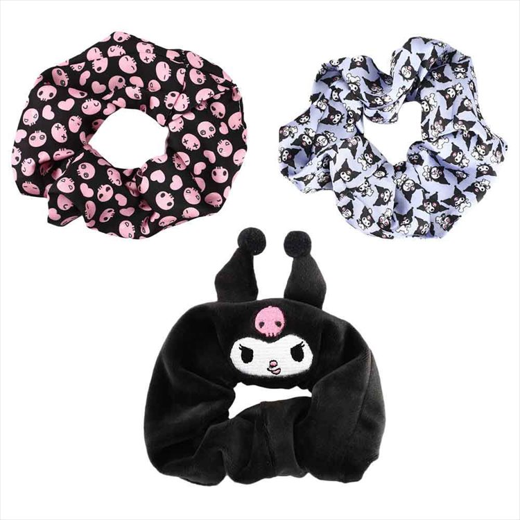 Sanrio - Kuromi 3 Packs Scrunchies