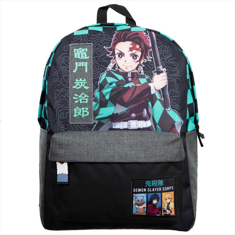 Demon Slayer - Tanjiro Corps Checker Laptop Backpack