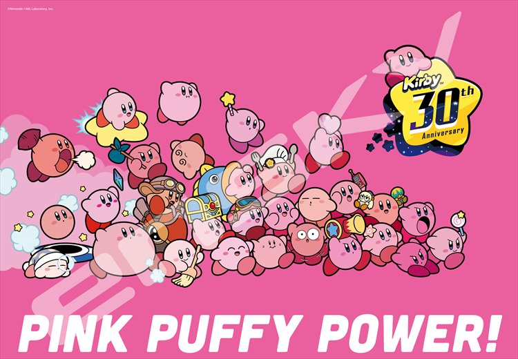 Kirby - 30th Anniversary Pink Puffy Power 1000pc Puzzle