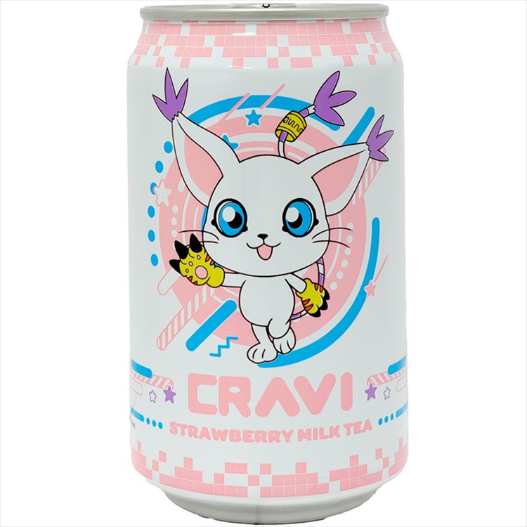Cravi - Digimon Strawberry Milk Tea