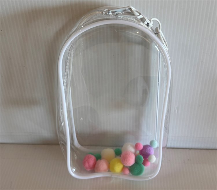 Labubu - Transparent Doll Bag White