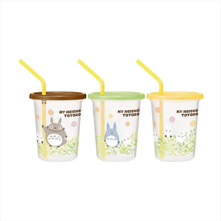Totoro - Tumbler Set of 3 With Straw