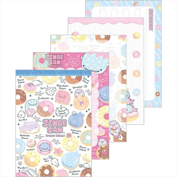 Jinbei San - Donut Island Memo Pad White