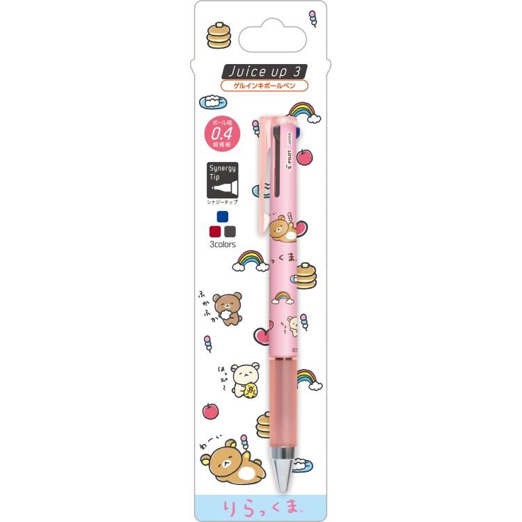 Rilakkuma - Juice Up 3 Colors Multi Gel Pen Pink