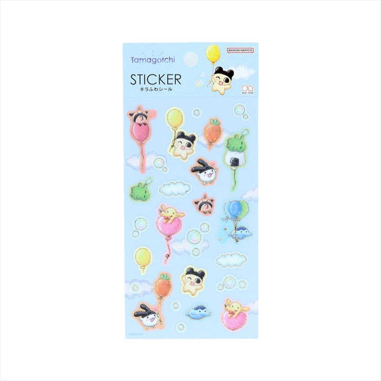 Tamagotchi - Balloons Gold Foil Stickers