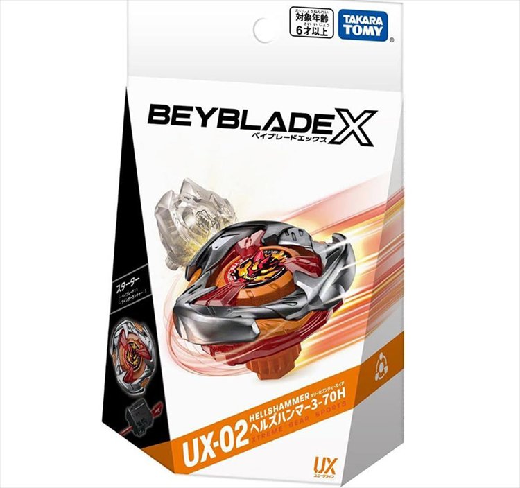 Beyblade X - UX-02 Starter Hells Hammer 3-70H