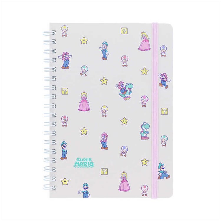 Super Mario- B6 Ring Notebook Yellow