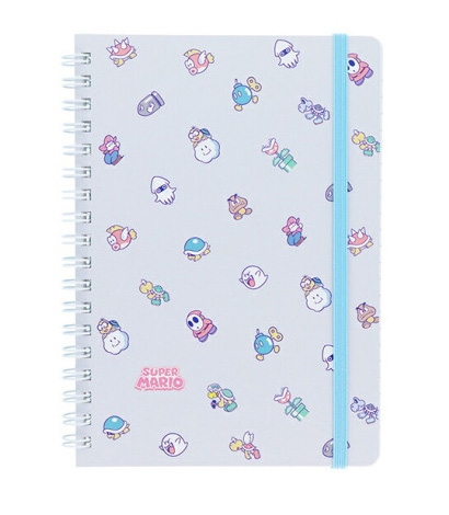 Super Mario- B6 Ring Notebook Grey