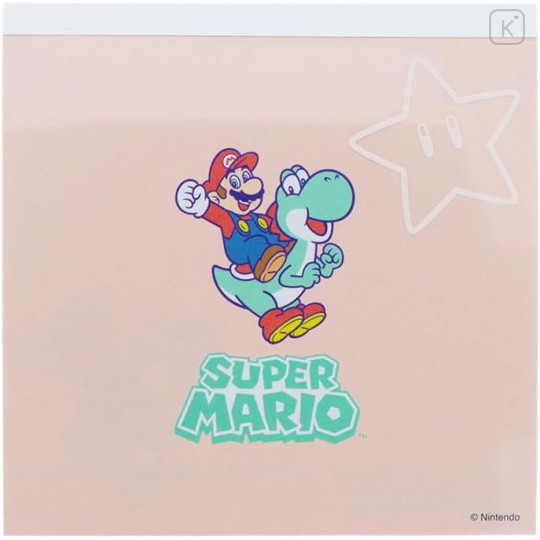 Super Mario- Square Memo Characters Pink