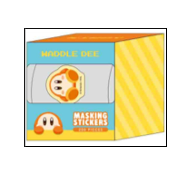 Kirby - Box Masking Sticker Waddle Dee