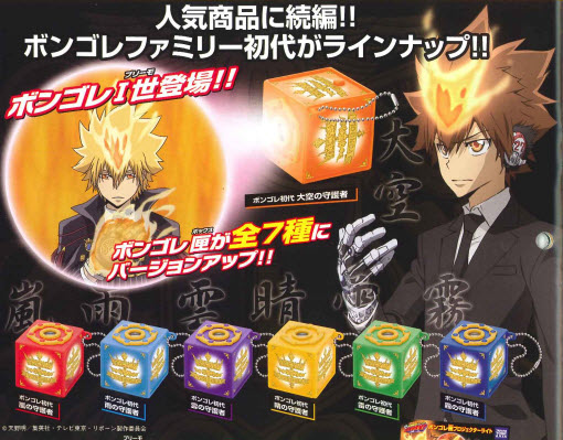 Katekyo Hitman Reborn - Vongola box Keychain (1 Random Capsule)