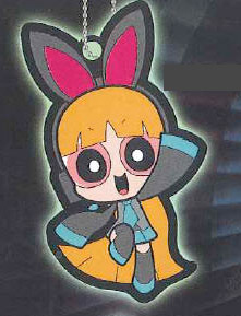 Vocaloid - Miku x Power Girls A Rubber Key chain