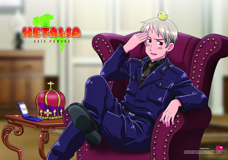 Hetalia Axis Powers - Prussia with Chick Wall Scroll