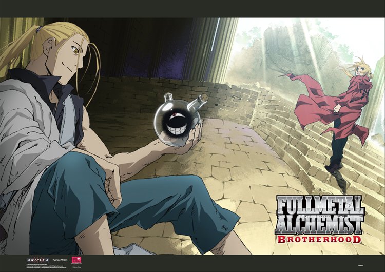 Fullmetal Alchemist- The Dwarf in the Flask Wall Scroll