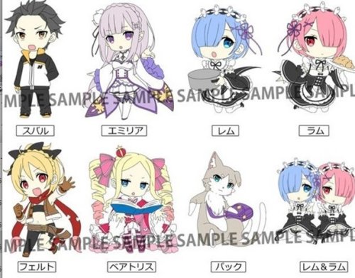 Re:Zero Starting Life in Another World - Trading Rubber Straps Single BLIND BOX