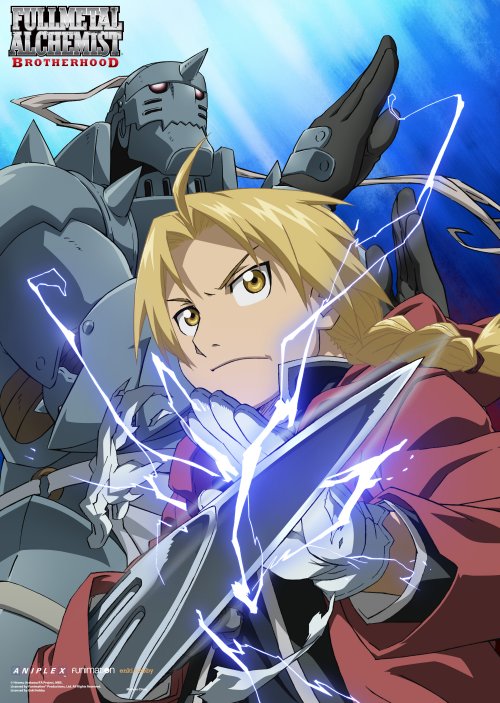 FullMetal Alchemist Brotherhood - Edward and Alphonse Elric Battle Mode Wallscroll Re-Release