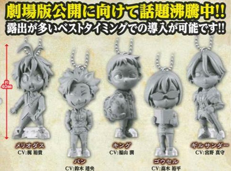 The Seven Deadly Sins - Character Swing Charms Set of 5 - Click Image to Close