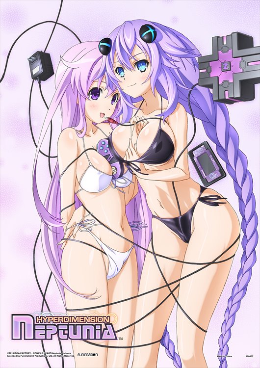 Hyperdimensional Neptunia - Nepgear and Purple Heart Wallscroll