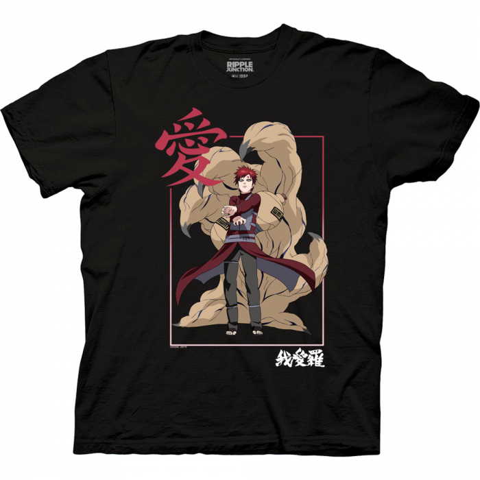 Naruto Shippuden - Gaara Black T-Shirt M