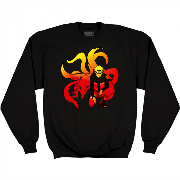 Naruto Shippuden - Naruto and Nine Tails Fleece Sweatshirt L