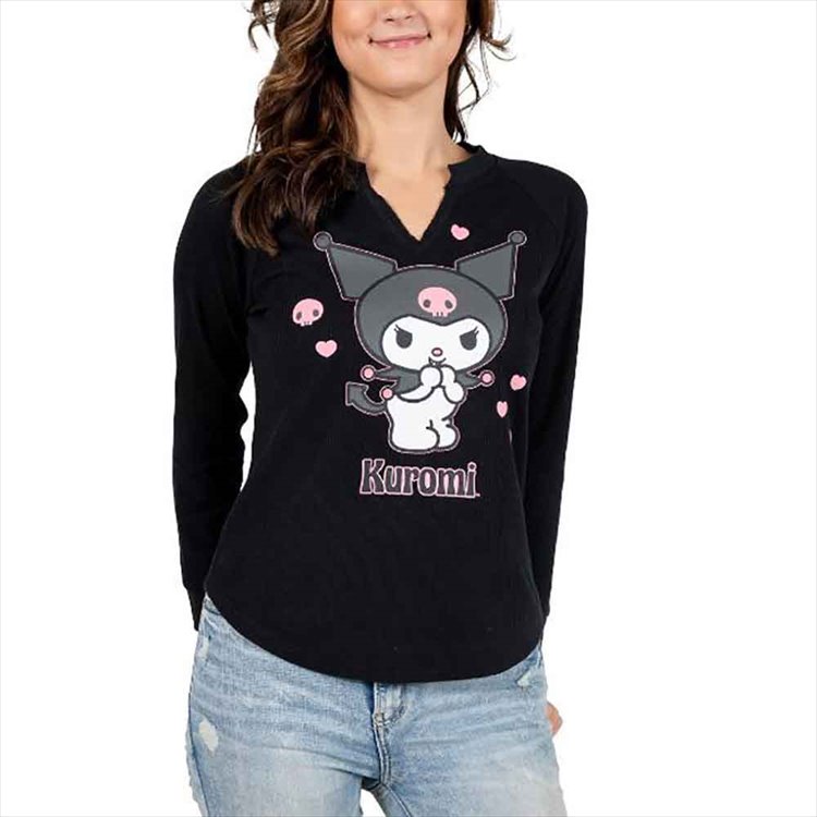 Sanrio - Kuromi Thermal Henley S