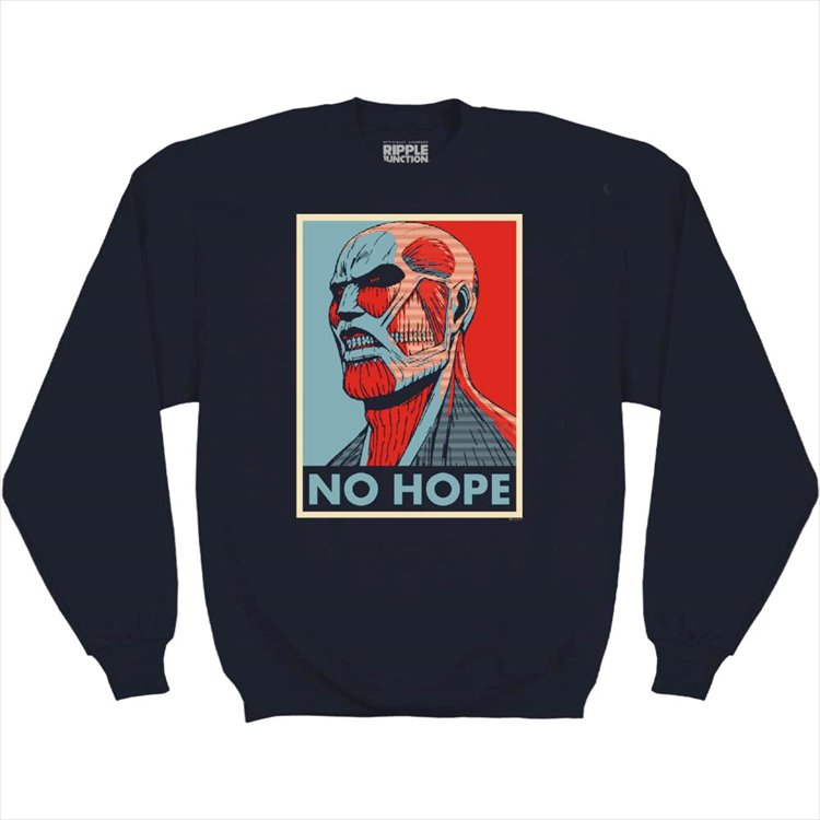 Attack on Titan - No Hope Fleece Swaetshirt M