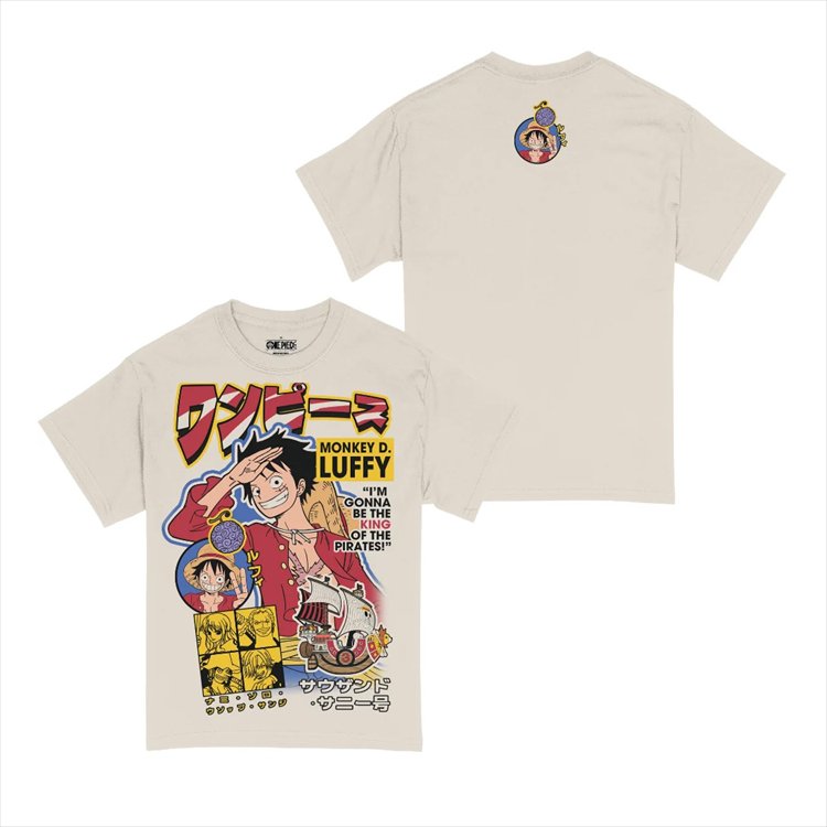 One Piece - Manga Zine Luffy T-Shirt XL