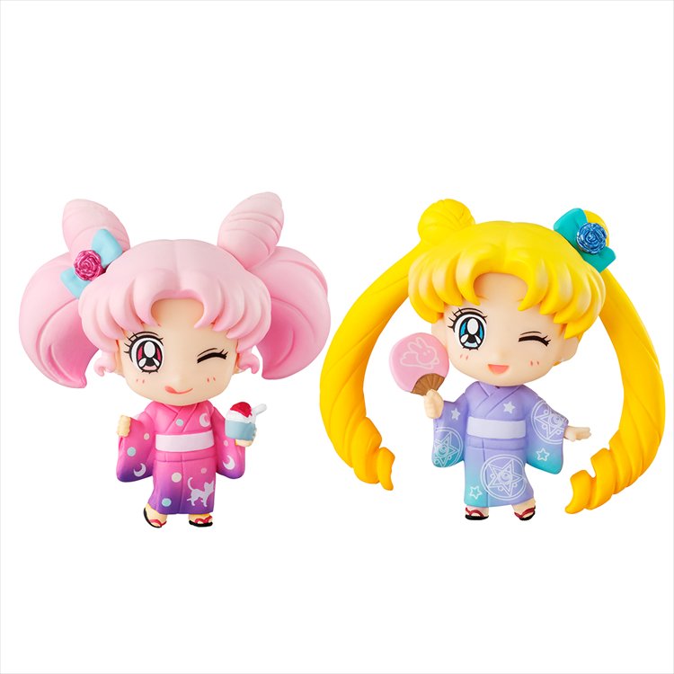 Sailor Moon - Petit Chara Kyoto Marubeni Ver. Mini Figure Set - Click Image to Close