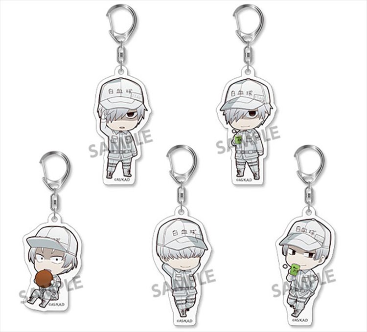 Cells at Work - White Blood Cell Acrylic Keychain SINGLE BLIND BOX