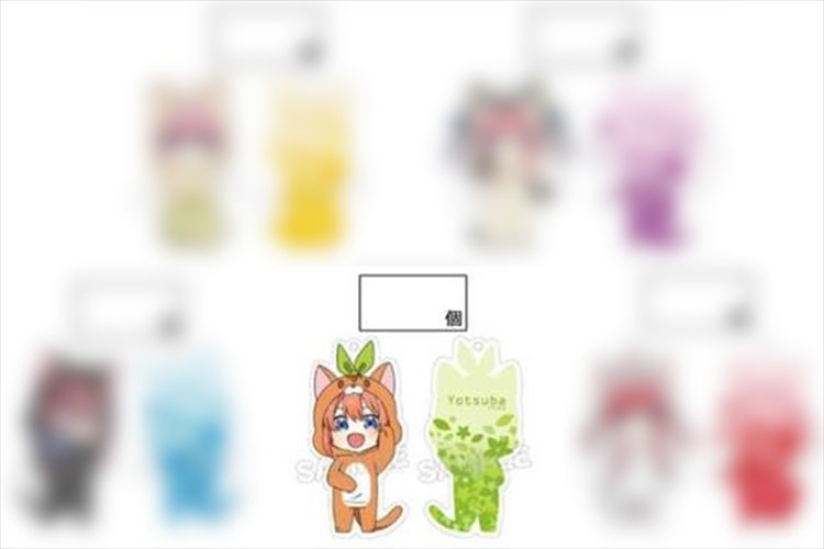 Quintessential Quintuplets - Yotsuba in Costume Acrylic Keychain - Click Image to Close