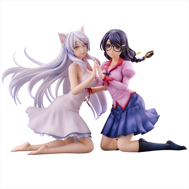 Nekomonogatari - Tsubasa Hanekawa 2 Figure Set PVC Figure