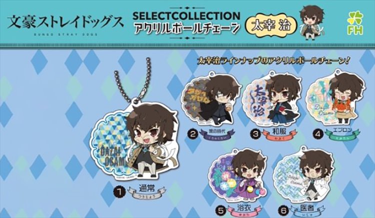 Bungo Stray Dogs - Osamu Dazai Select Collection Acrylic Keychain SINGLE BLIND BOX