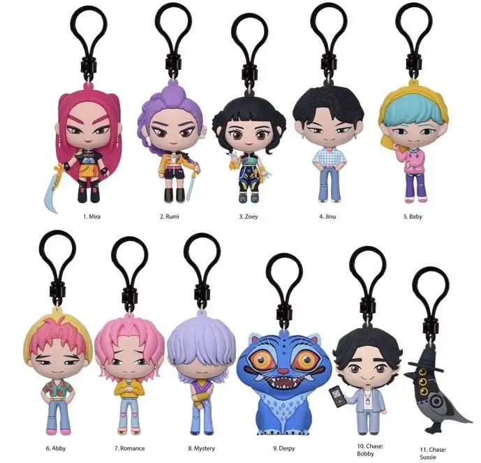 KPop Demon Hunter - 3D Foam Bag Clip SINGLE BLIND BOX