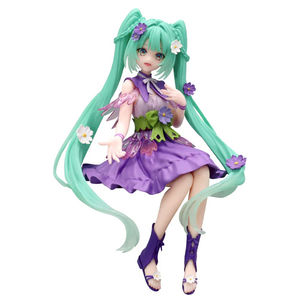 Vocaloid - Hatsune Miku Flower Fairy Cosmos Purple Noodle Stopper Figure