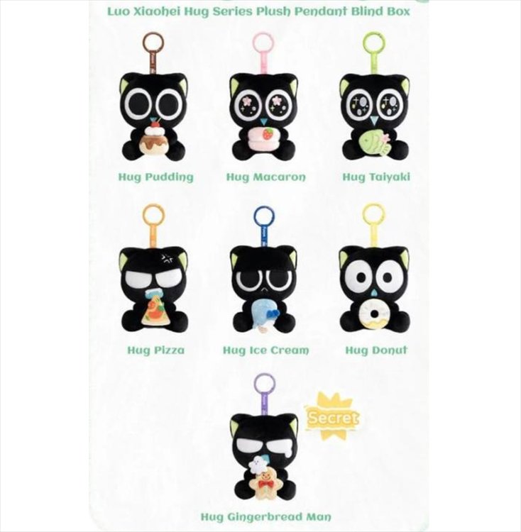 Funsim - Luo Xiaohei Hug Series Plush Pendant SINGLE BLIND BOX