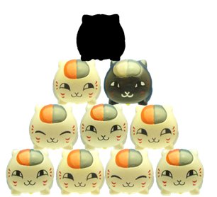 Natsume Yujincho - Nyanko Sensei Tsumikore Stacking Figure Set of 10