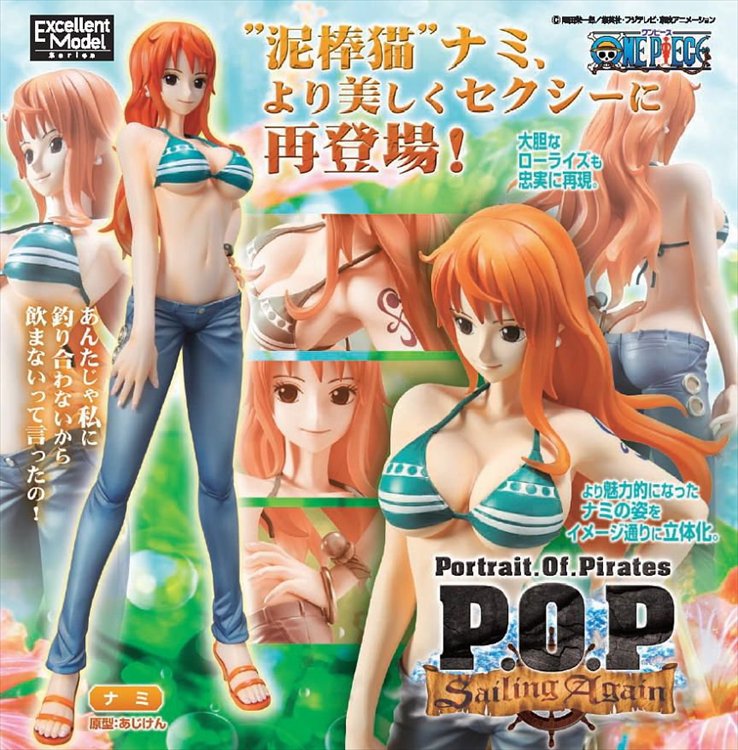 One Piece - 1/8 Nami Sailing Again Re-release Portrait of Pirates POP Megahouse PVC Figure