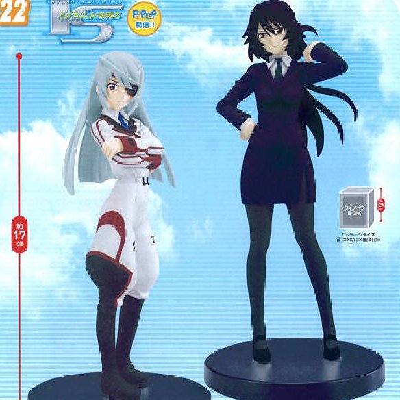 Infinite Stratos - Laura Bodewig & Chifuyu Orimura HG Sega Prize Figures Set of 2