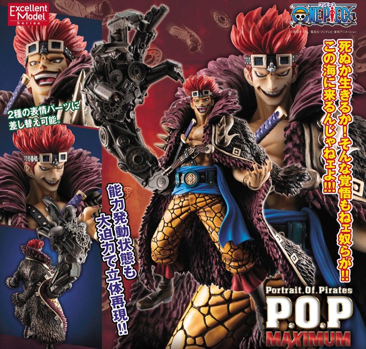 One Piece - 1/8 Eustass Captain Kid Neo Maximum Portrait of Pirates POP PVC Figure