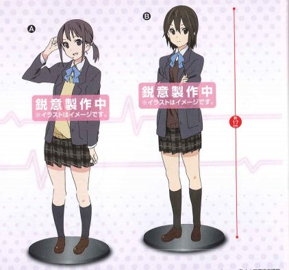Kokoro Connect - Himeko Inaba and Iori Nagase FuRyu Prize Figures Set of 2