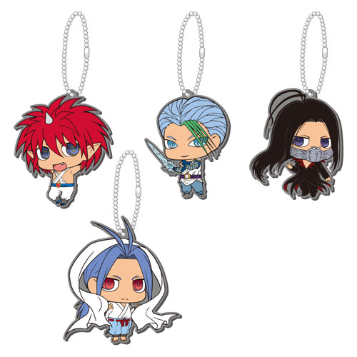 Yu Yu Hakusho - Rubber Mascot Vol. 2 Gekitou Ankoku Bujutsukai Set of 6