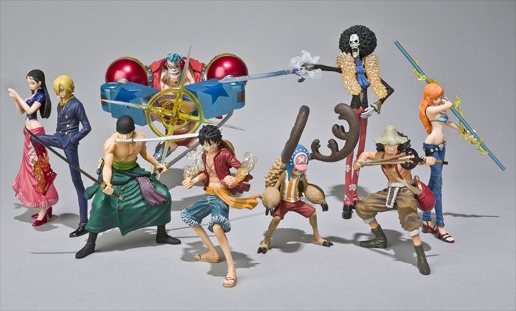 One Piece - Super Modeling Soul Mugiwara Pirates Fierce fight Fishman Island battle Set of 9 One Piece - Super Modeling Soul Mugiwara Pirates Fierce fight Fishman Island battle Set of 9
