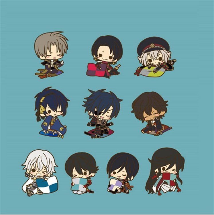 Touken Ranbu - Kutsurogi Rubber Charm Single BLIND BOX