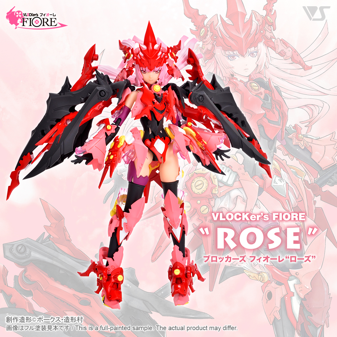 VLOCKers FIORE - Rose Model Kit - Click Image to Close