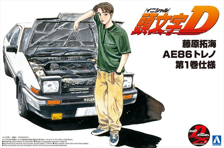 Initial D - 1/24 Takumi Fujiwara 86 Trueno Comics Vol.1 Ver.