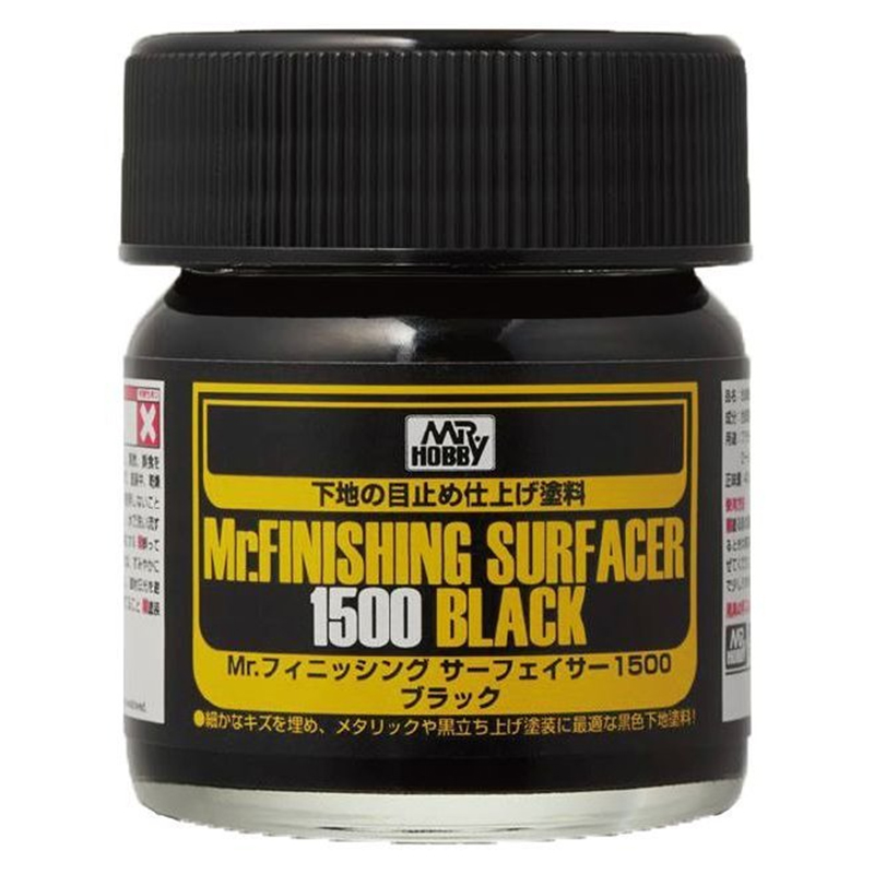 Mr Hobby - Mr. Finishing Surfacer 1500 Black 40ml