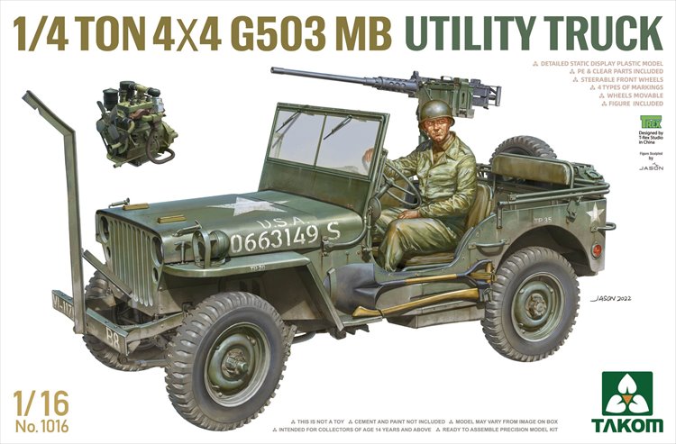 Takom - 1/16 Quarter Ton 4x4 G503 MB Utility Truck