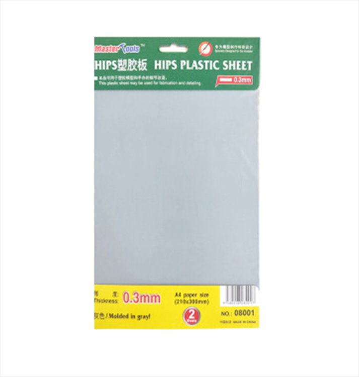 Master Tools - 0.3mm Plastic Sheet A4 size 2pcs